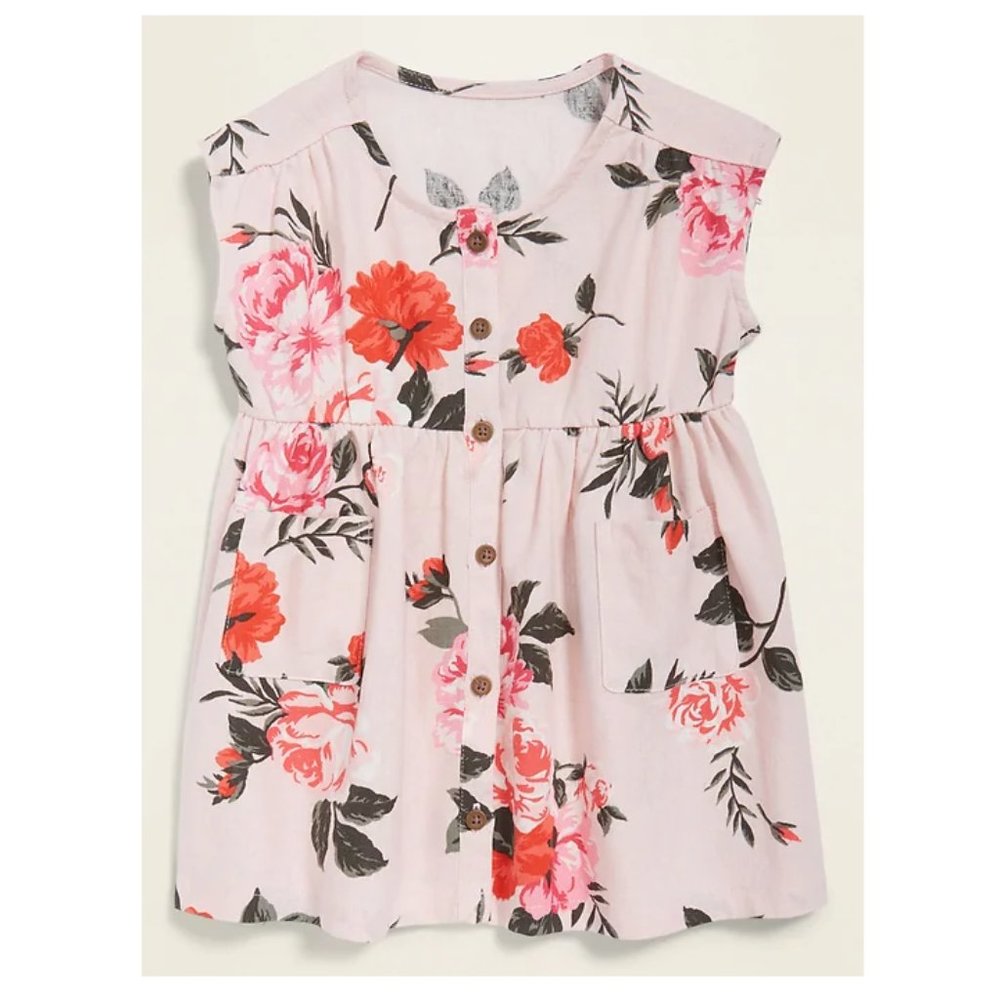 NWT Old Navy Floral Printed Dress size 0-3 months - Picture 1 of 1